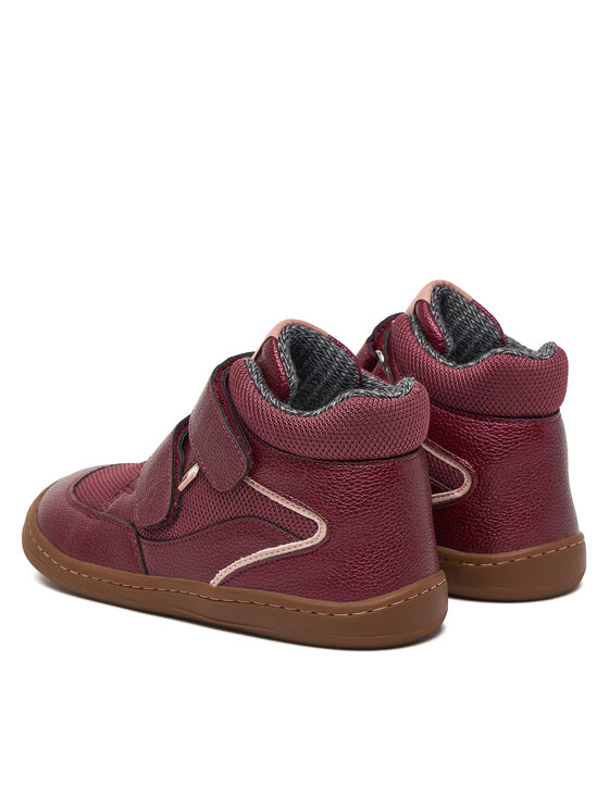 Tommy Hilfiger Sneakersy Tommy Hilfiger High Top Velcro Sneaker T1AH-35071-0525356 S Bordová