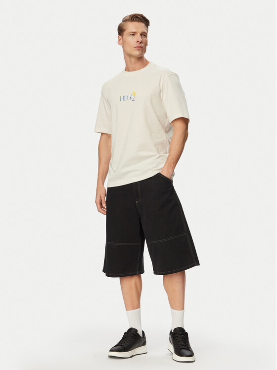 HUGO HUGO Póló Nulaxo 50560093 Fehér Regular Fit