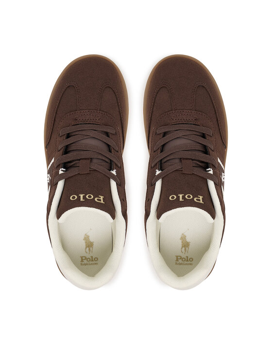 Polo Ralph Lauren Sneakersy Polo Ralph Lauren Heritage Court III T-Toe RL03353201 Hnedá
