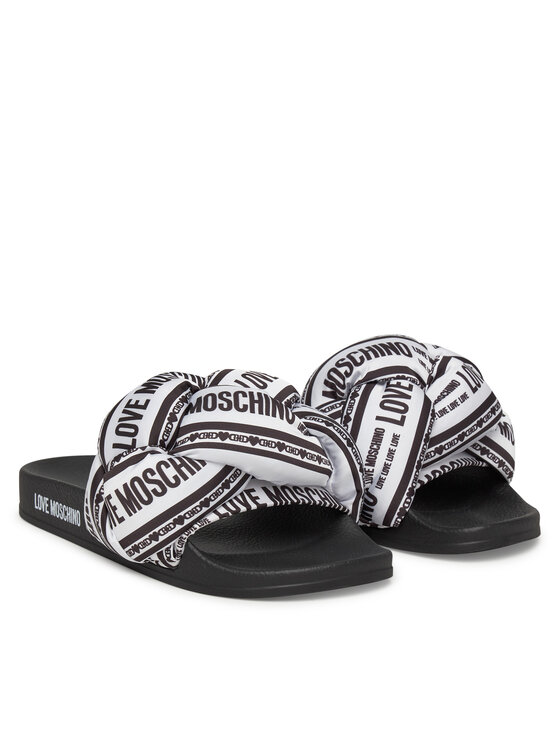 LOVE MOSCHINO Klapki LOVE MOSCHINO JA28312G0MIW310A Biały