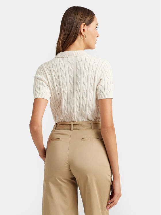LAUREN RALPH LAUREN LAUREN RALPH LAUREN Polo 200932224001 Écru Slim Fit