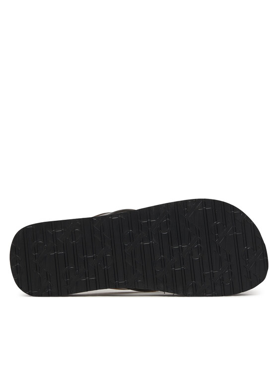 Calvin Klein Žabky Calvin Klein Flatform Flip Flop Met Tpu HW0HW03120 Černá