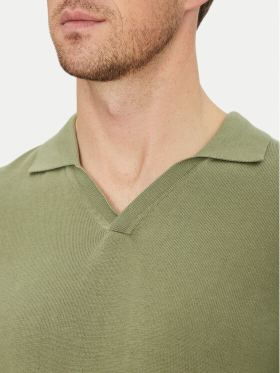 Blend Blend Polo majica 20718362 Zelena Regular Fit