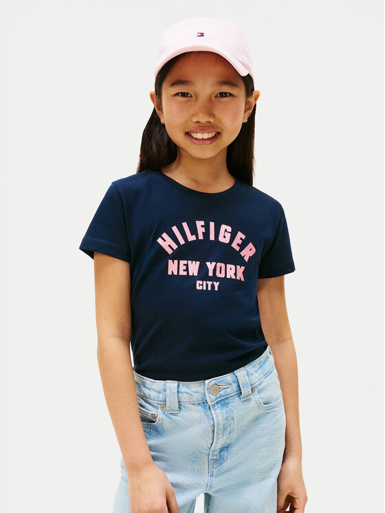 Tommy Hilfiger Tommy Hilfiger T-shirt Graphic KG0KG08813 Blu scuro Regular Fit