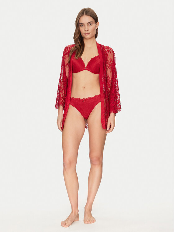 Hunkemöller Hunkemöller Accappatoio Isabelle 300603 Rosso