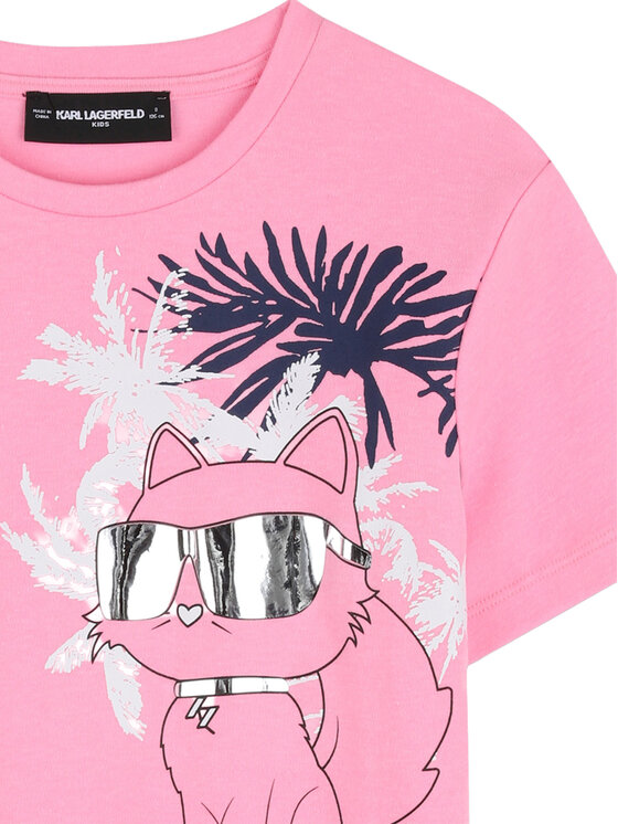 Karl Lagerfeld Kids Karl Lagerfeld Kids Camiseta Z31161 S Rosa Regular Fit