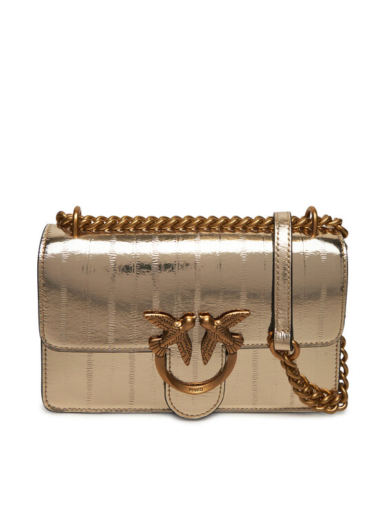PINKO Rankinė PINKO Love One Mini Dc PE 25 PLTT 100074 A26X Auksinė