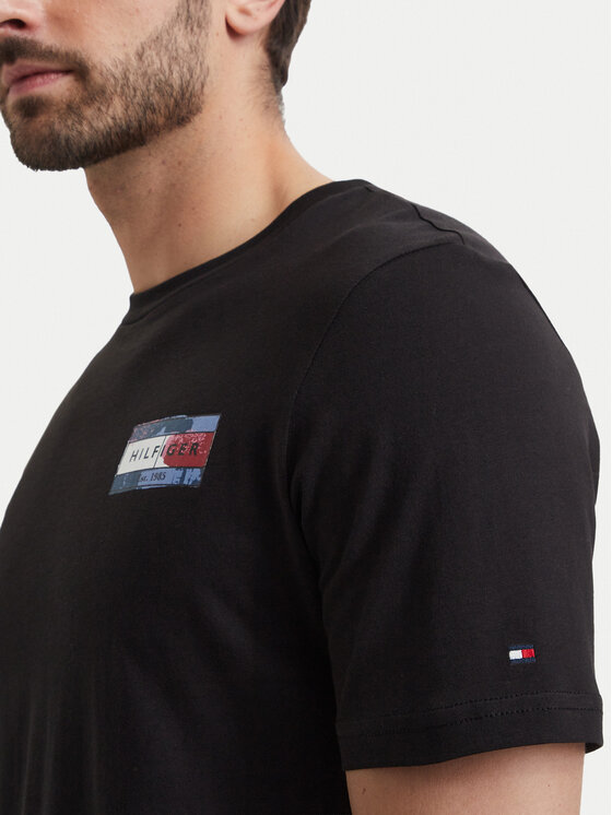 Tommy Hilfiger Tommy Hilfiger Camiseta MW0MW44876 Negro Regular Fit