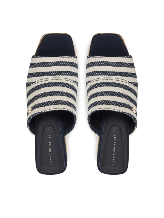 Tommy Hilfiger Espadrilles Tommy Hilfiger Nautical Stripes Espadrille Mule FW0FW08666 Színes