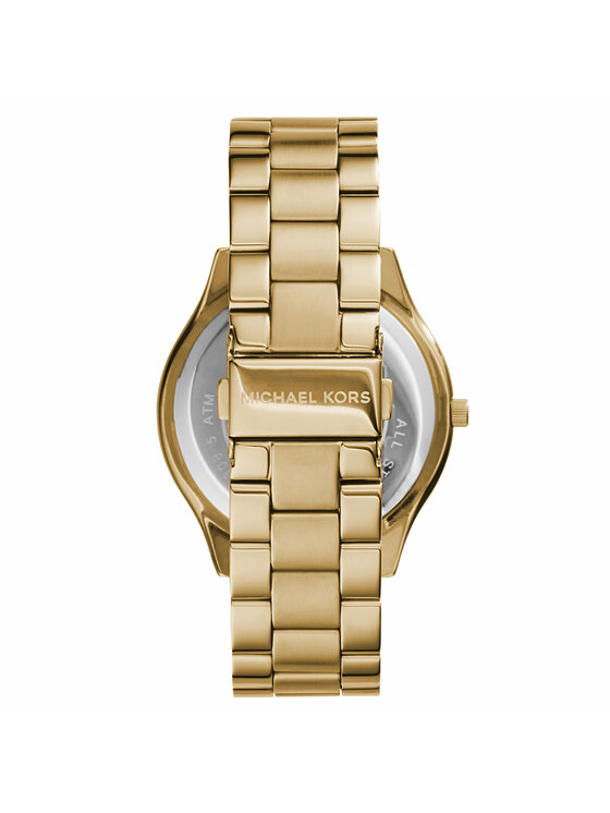 Michael Kors Часовник Michael Kors Slim Runway MK3179 Златист