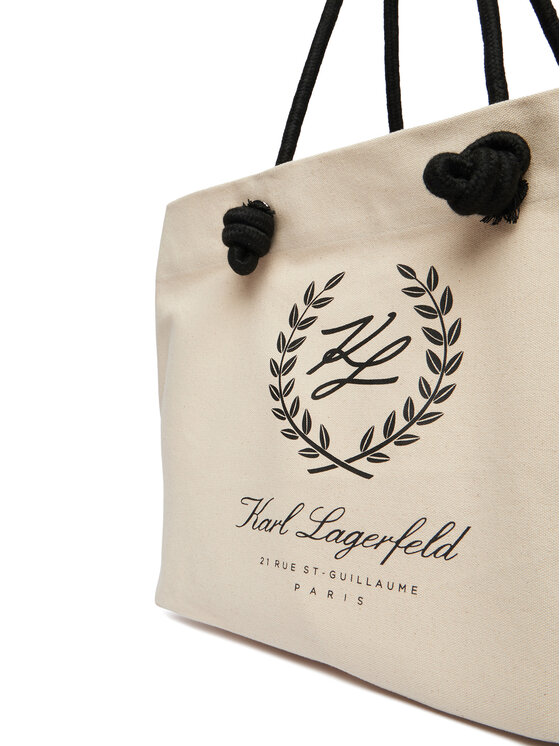 KARL LAGERFELD Ročna torba KARL LAGERFELD B1W46065 Bež