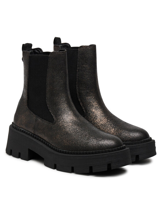 Tamaris Kotníková obuv s elastickým prvkem Tamaris 1-25485-43 Hnědá