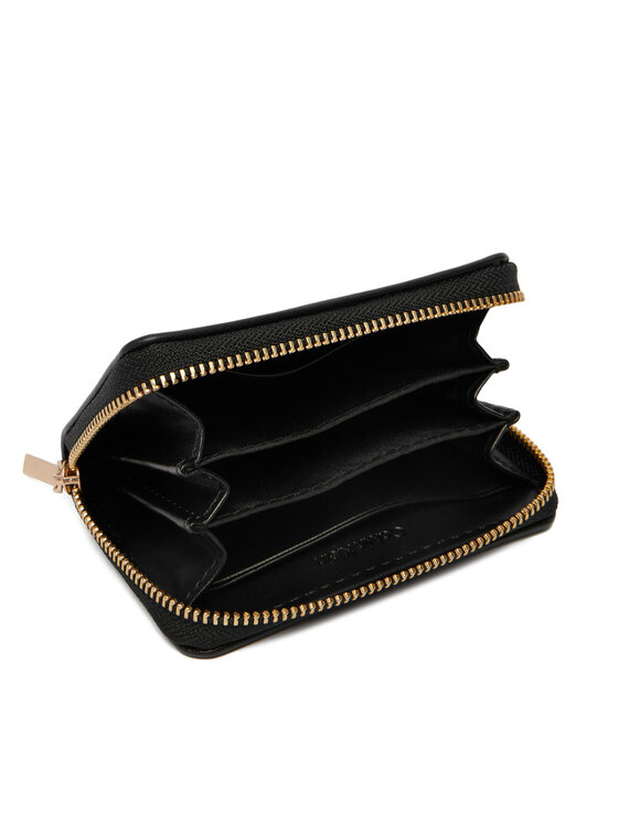 Calvin Klein Pénztárca Calvin Klein Foil Glossy Square Zip Around LV04F1201G Fekete