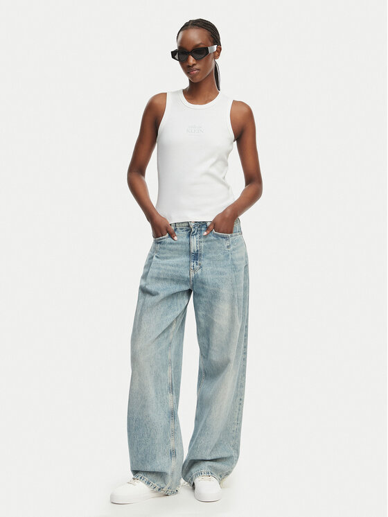 Calvin Klein Jeans Calvin Klein Jeans Top LV047F239G Blanco Slim Fit