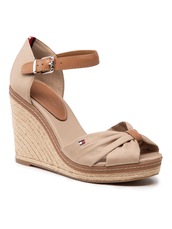 Tommy Hilfiger Espadrilky Tommy Hilfiger Iconic Elena Sandal FW0FW00905 Hnědá