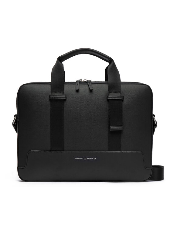 Tommy Hilfiger Чанта за лаптоп Tommy Hilfiger Th Modern Computer Bag AM0AM13637 Черен