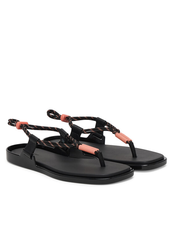 Calvin Klein Sandali Calvin Klein Beach Sandal Rope Pu 2 HW0HW02967 Nero