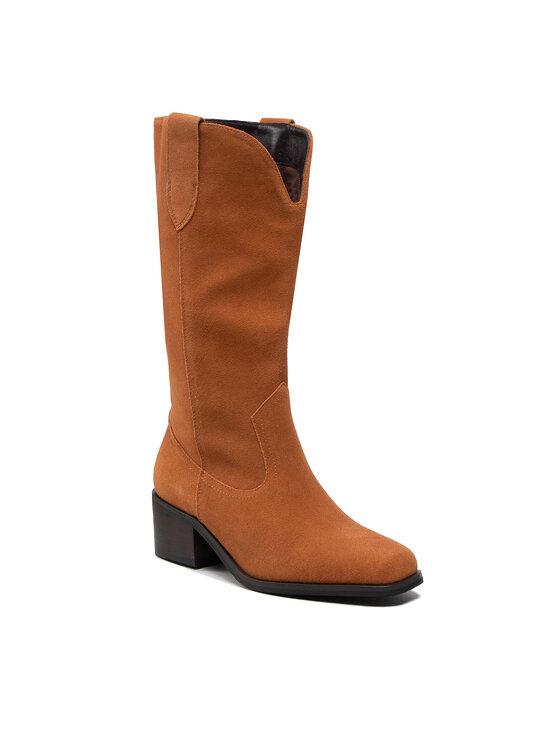 Simple Kovbojské topánky Simple SL-44-02-000113 Hnedá