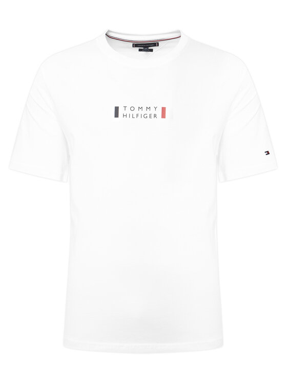 Tommy Hilfiger Tommy Hilfiger Camiseta Brand Love MW0MW41453 Blanco Regular Fit