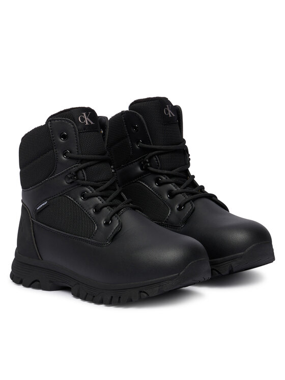 Calvin Klein Sniega zābaki Calvin Klein Lace-Up Bootie V3X5-83190-1485 D Melns