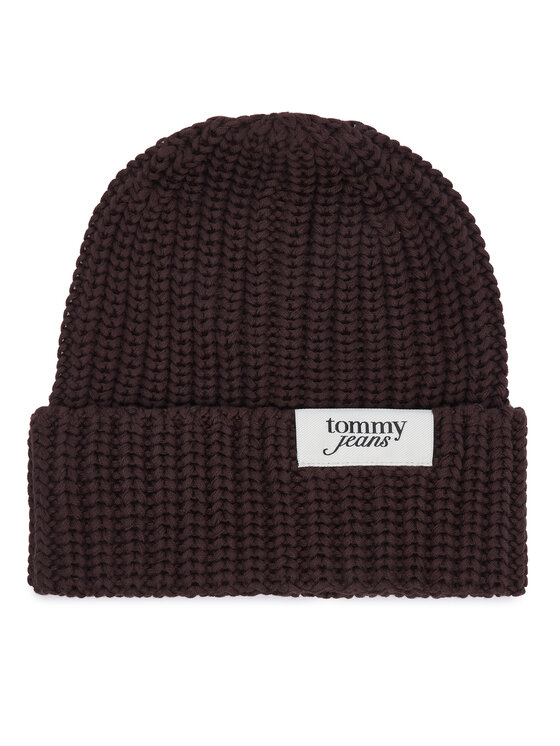 Tommy Hilfiger Шапка Tommy Hilfiger Script AW0AW18972 Тъмнокафяв