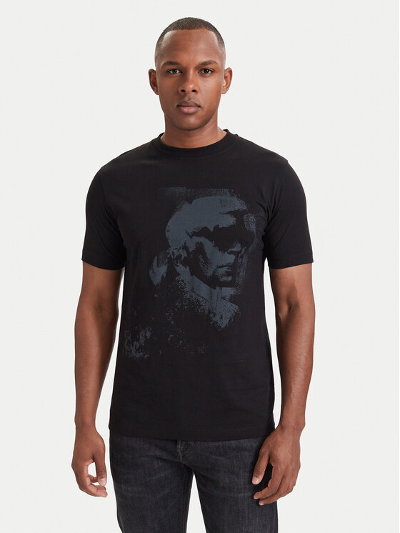 KARL LAGERFELD KARL LAGERFELD Camiseta 755063 564242 Negro Regular Fit