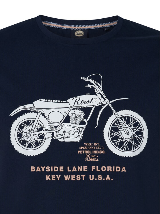 Petrol Industries Petrol Industries Camiseta M-1050-TSR707 Azul marino Regular Fit