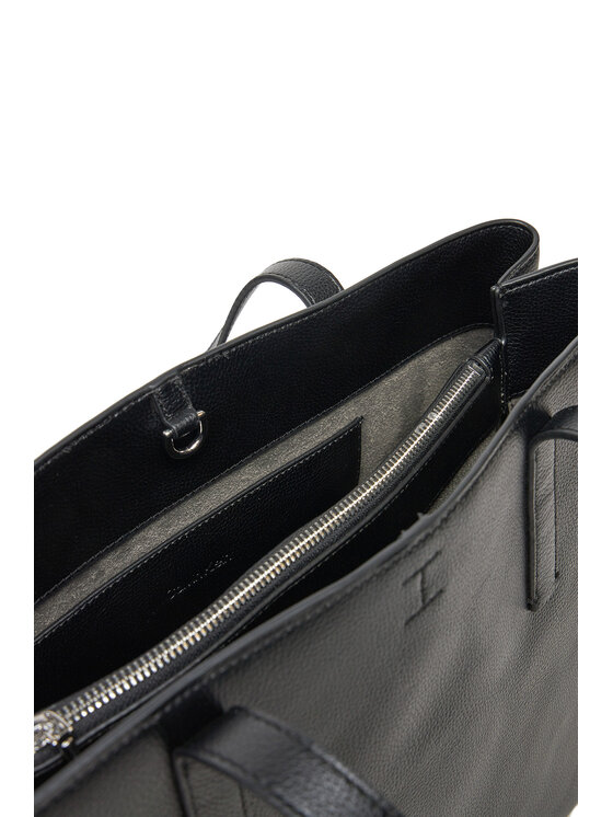 Calvin Klein Rankinė Calvin Klein Ck Plaque Medium Shopper K60K612782 Juoda