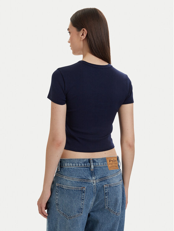 HUGO HUGO Футболка Delanor 50570857 Cиній Slim Fit