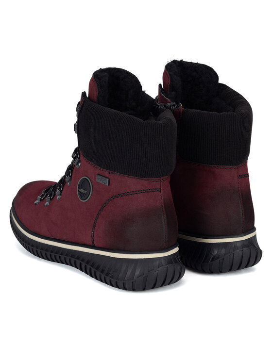 Rieker Botines planos Rieker 74247-35 Guinda/burdeos