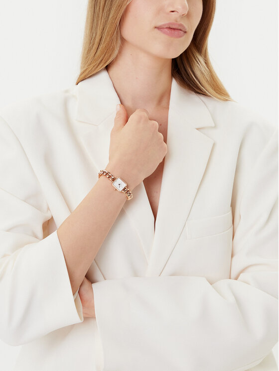 Daniel Wellington Pulkstenis Daniel Wellington Jolie Chain 15 DW00100835 Rozā zelts