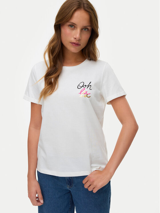 Vero Moda Vero Moda Camiseta Ikami 10340181 Blanco Regular Fit