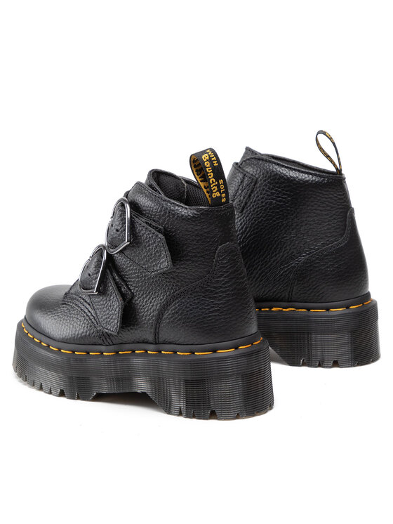 Dr. Martens Īsie zābaki Dr. Martens Devon Heart 26439001 Melns
