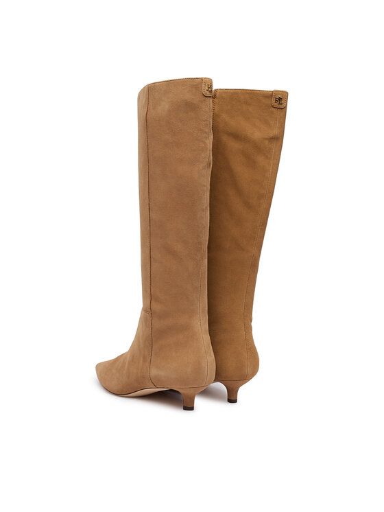 LAUREN RALPH LAUREN Kozaki LAUREN RALPH LAUREN Frncsa Tl Hl 802P15726003 Brązowy jasny