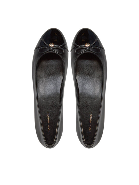 Tory Burch Балетки Tory Burch Cap-Toe Ballet 154511 Чорний