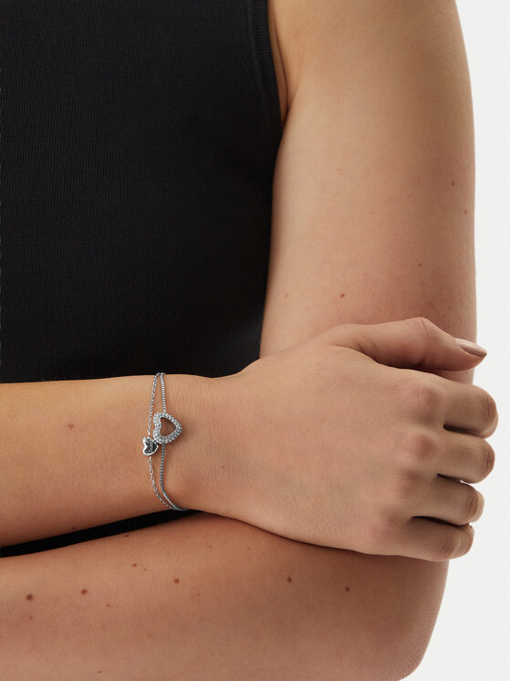 Guess Náramek Guess JUBB05 027JW Stříbrná