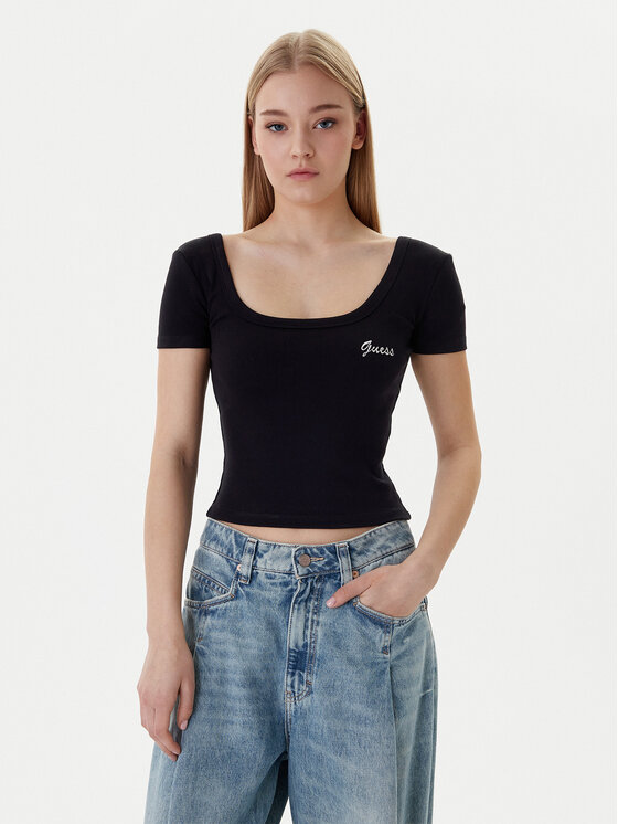 Guess Guess Camiseta V6RP05 K8RT2 Negro Regular Fit