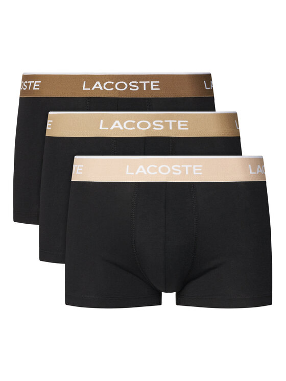 Lacoste Lacoste Conjunto de calzoncillos boxer 5H1297 Negro Regular Fit