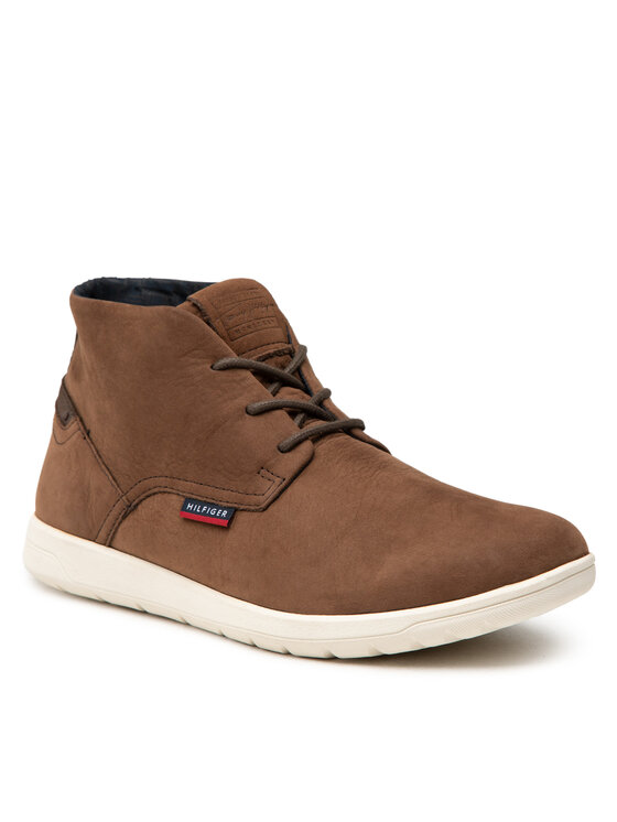 Tommy Hilfiger Bakancs Tommy Hilfiger Lightweight Nubuck Hybrid Boot FM0FM03773 Barna