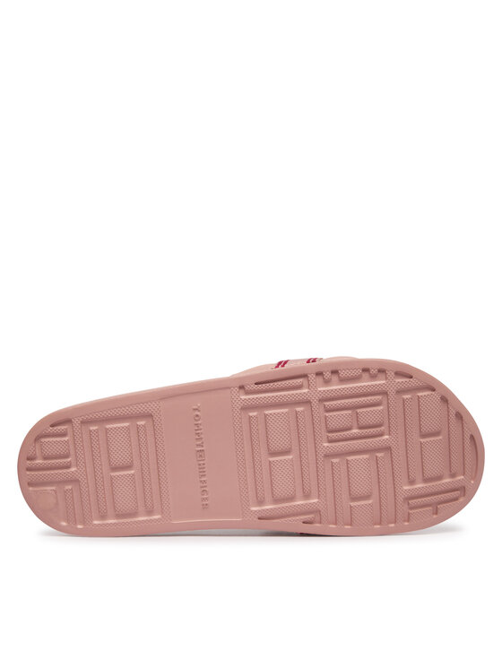 Tommy Hilfiger Παντόφλες Tommy Hilfiger Logo Tape Webbing FW0FW09359 Ροζ