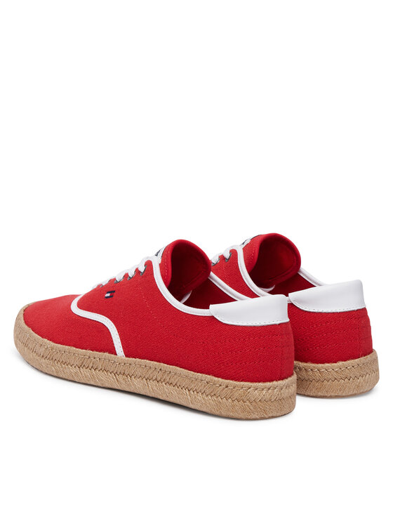 Tommy Hilfiger Espadrile Tommy Hilfiger Th Hi Vulc Core Jutte Canvas FM0FM05872 Rdeča
