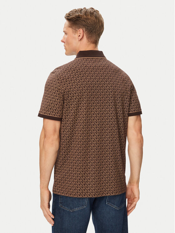 MICHAEL Michael Kors MICHAEL Michael Kors Polo CS650V848T Marrón oscuro Regular Fit
