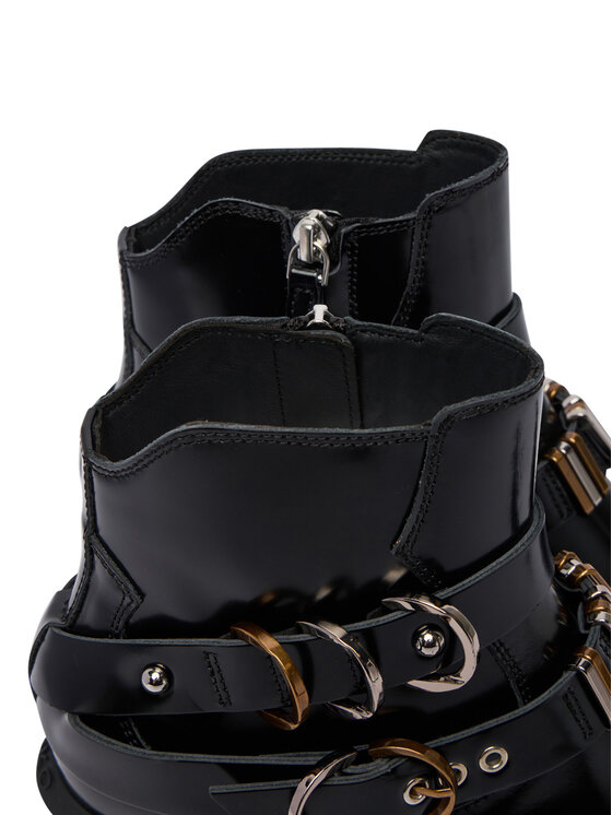 PINKO Īsie zābaki PINKO Ankle Boot Box Calf SD0343 P114 Z99 Melns