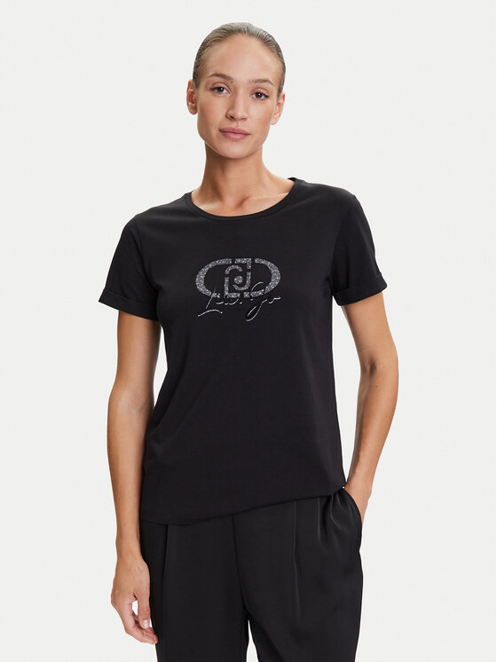Liu Jo Sport Liu Jo Sport Camiseta TF5163 JS923 Negro Regular Fit