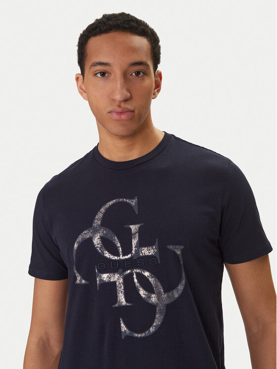 Guess Guess Camiseta M6RI03 I3Z14 Azul marino Regular Fit