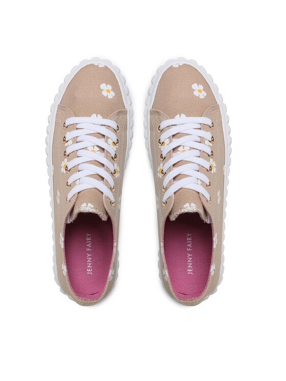 Jenny Fairy Sneakersy Jenny Fairy BSK010822-01 Beżowy