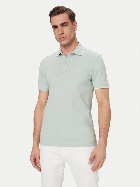 BOSS BOSS Polo Passertip 50507699 Turquesa Slim Fit