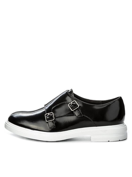 GINO ROSSI Oxfordky Gino Rossi Mitsu DPH612-Z43-Y800-9900-0 Čierna