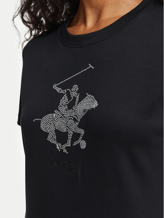 Beverly Hills Polo Club Beverly Hills Polo Club Футболка L1608-HR Чорний Regular Fit