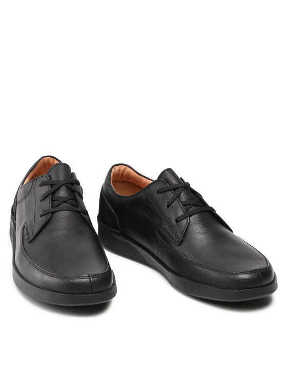 Clarks Félcipő Clarks Oakland Craft 261480597 Fekete